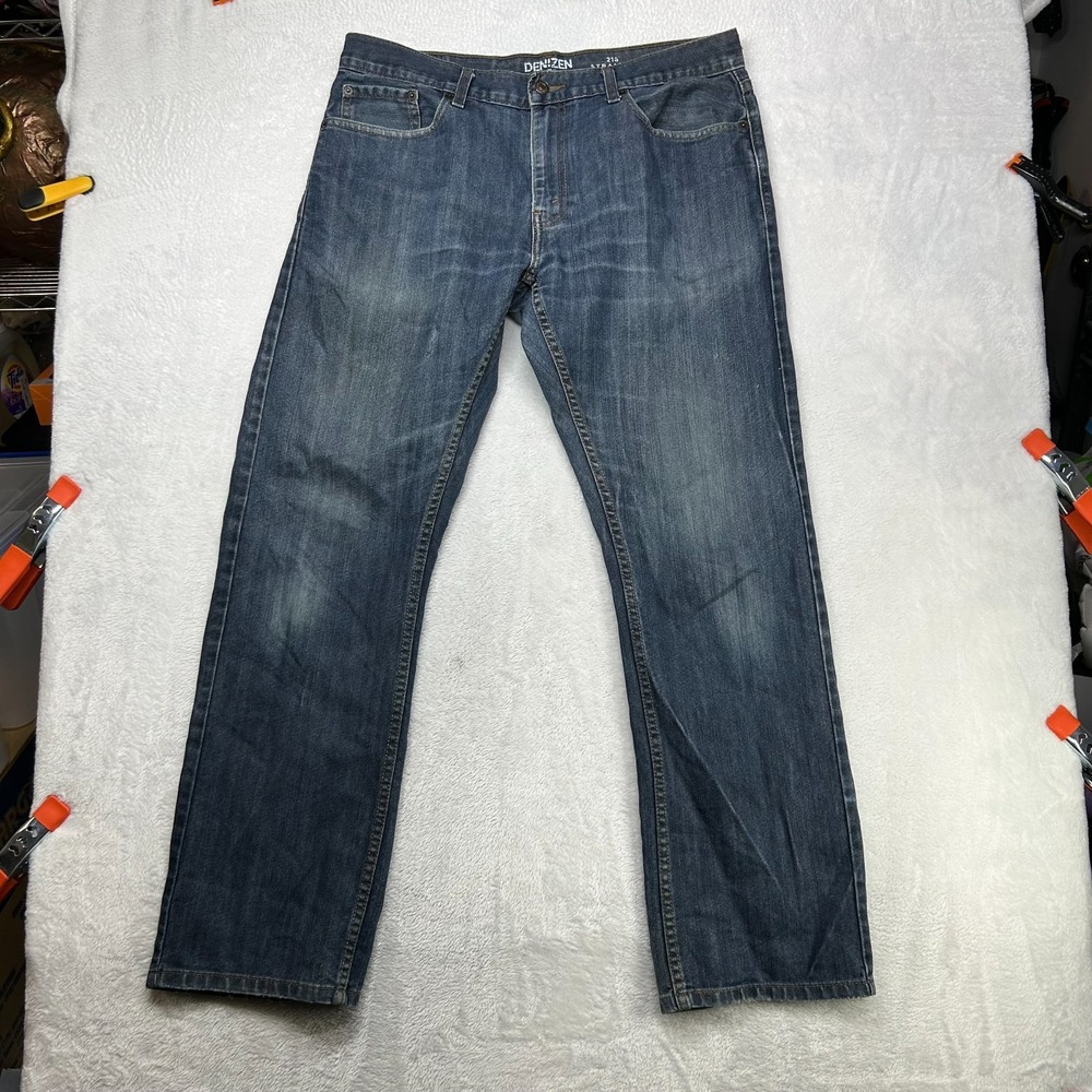 Levi's Denizen 216 Straight Fit Jeans Men's Blue Denim Pockets Classic‎ - 36X31